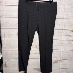 OppoSuits Star Wars Darth Vader Men Black Dress Pants Tonal Print US 52 EU 62